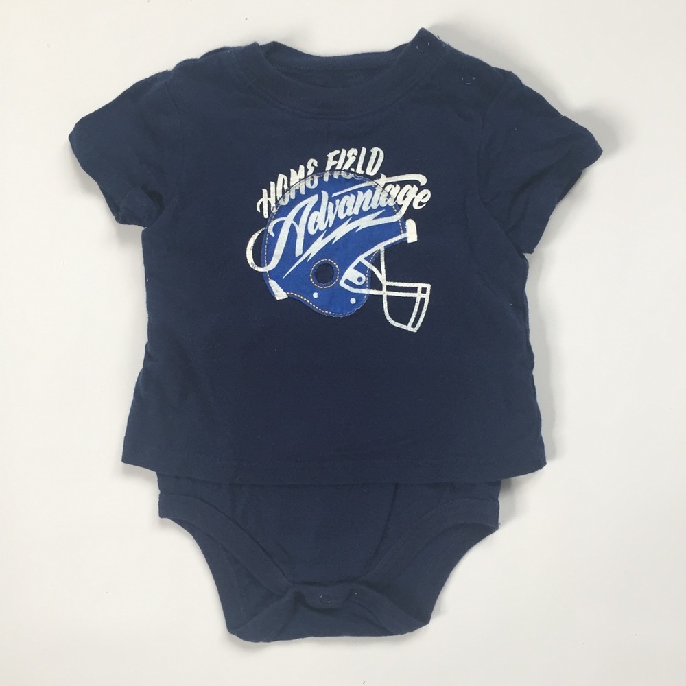 Cherokee Football T-Shirt Onesie 3-6 Months